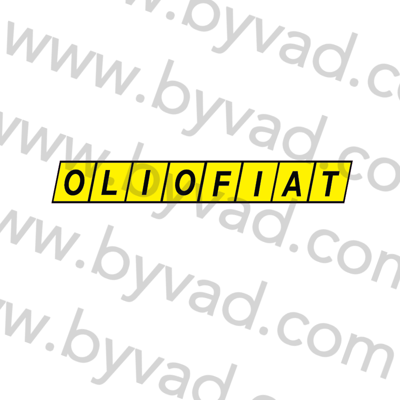 Sticker Olio Fiat