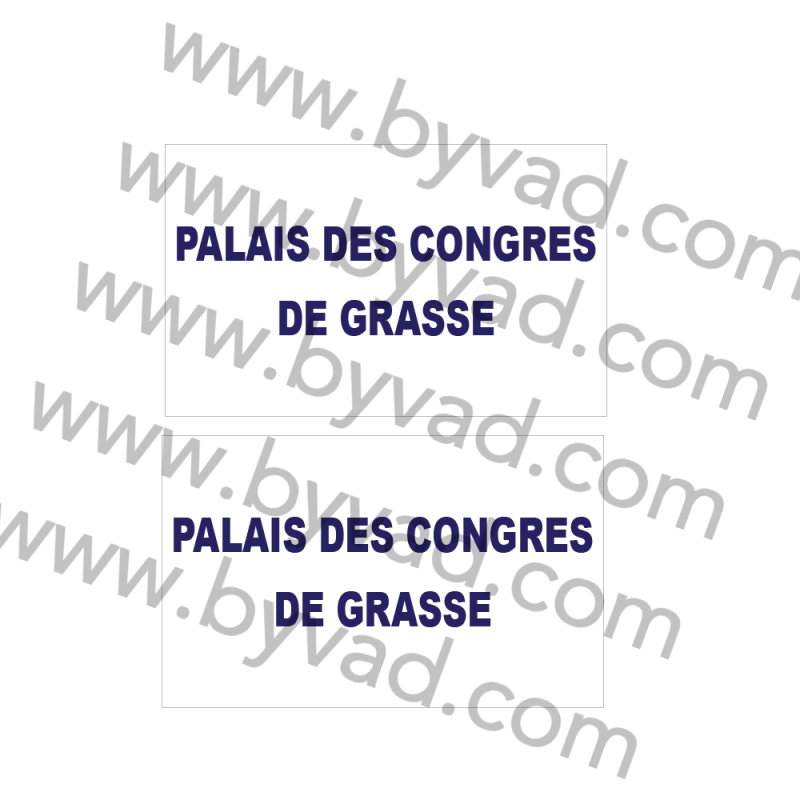 2 Stickers palais des congrés de grasse
