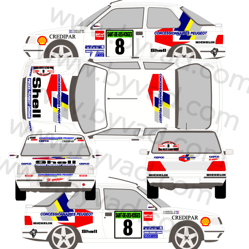 Déco Peugeot 309 groupe A 1992