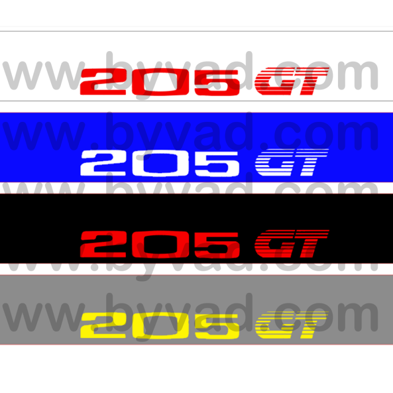 Bandeau pare soleil Peugeot 205 GT