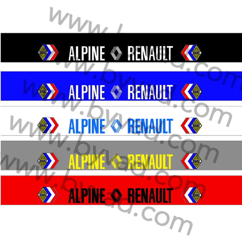 Bande pare soleil alpine renault compétition