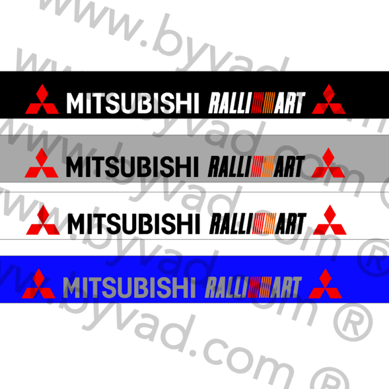 Bandeau pare soleil Mitsubishi Ralliart Logo
