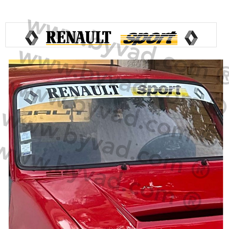 Bandeau pare soleil Renault sport ancien