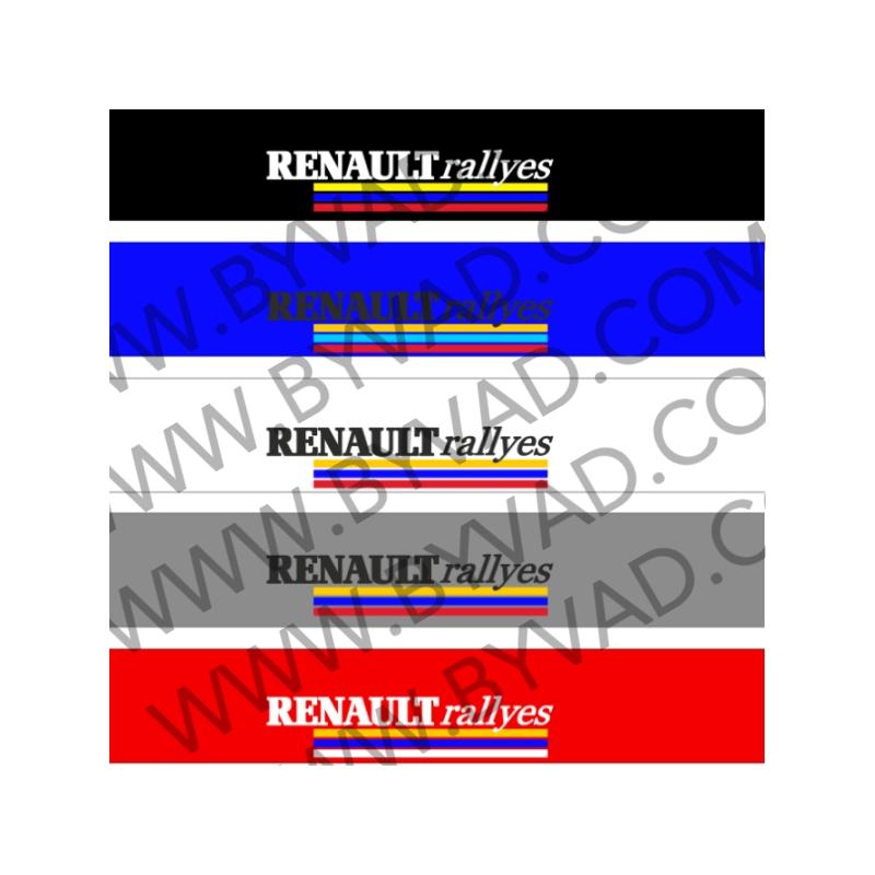 Bandeau pare soleil RENAULT RALLYE