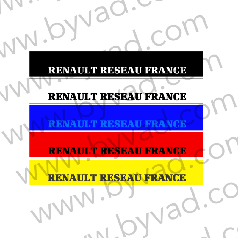 Bandeau Pare soleil RENAULT RESEAU FRANCE