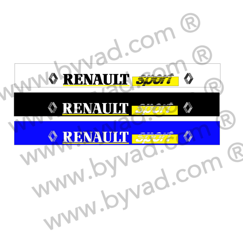 Bandeau pare soleil Renault Sport année 70