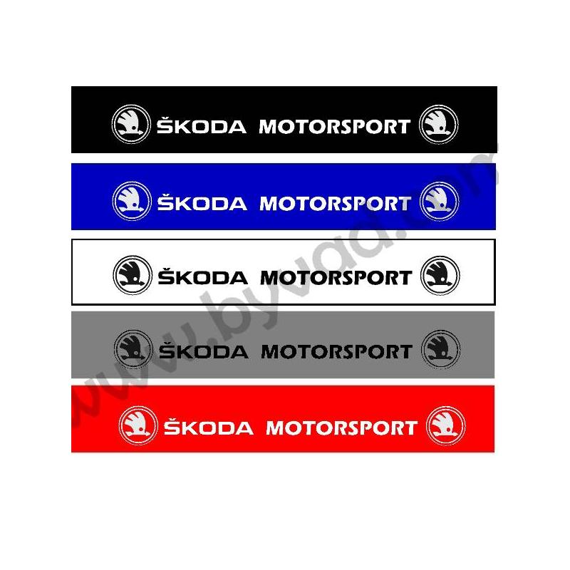 Bandeau pare soleil Skoda Motorsport