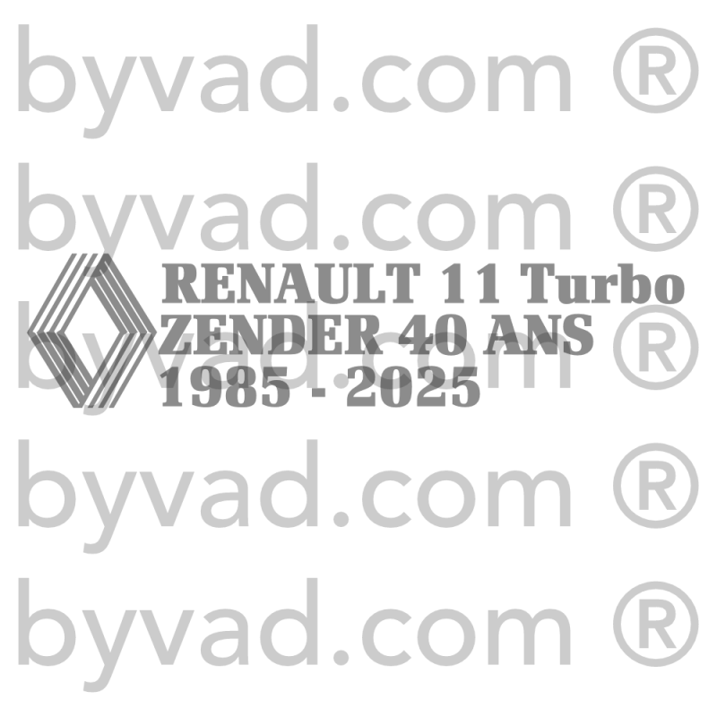 Renault 11 ZENDER 40 ANs