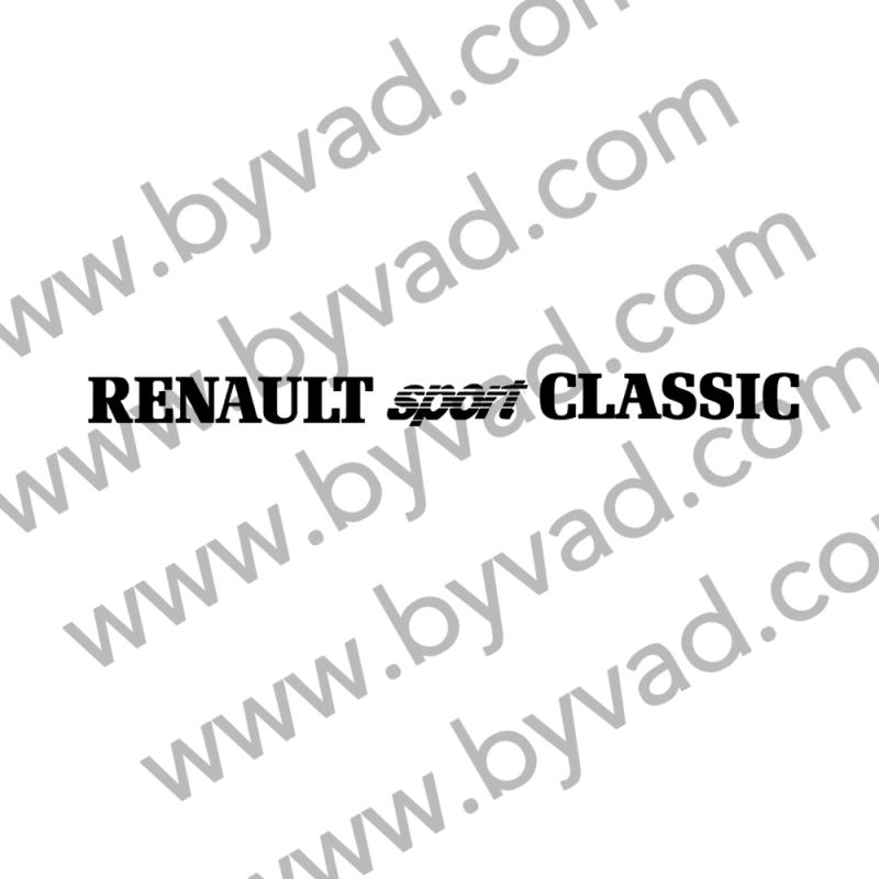 Autocollant voiture Renault Sport Classic