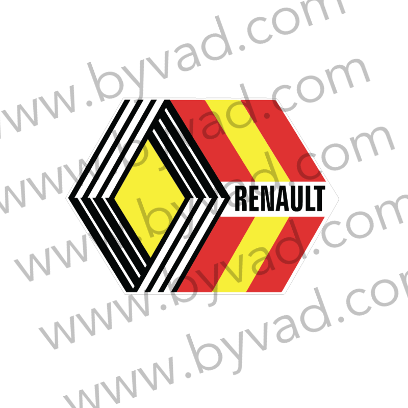 Autocollant Renault 8 MAJOR - STICKERS RENAULT - STICKERS RENAULT -  STICKERS MARQUE AUTO - BYVAD