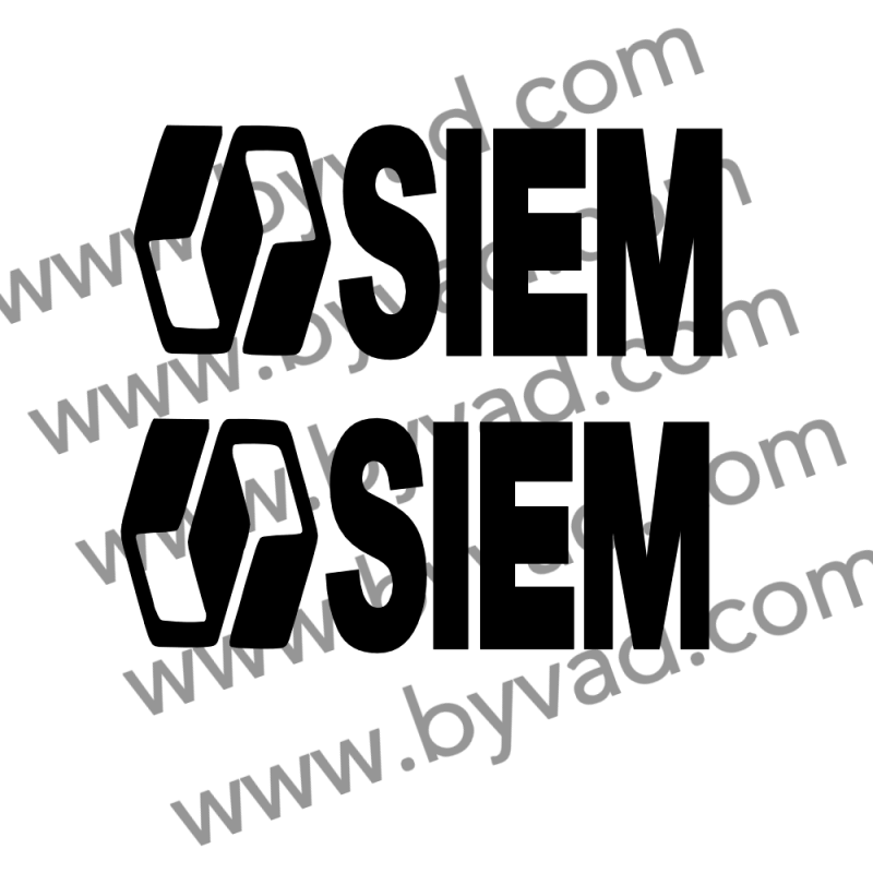 Deux stickers SIEM