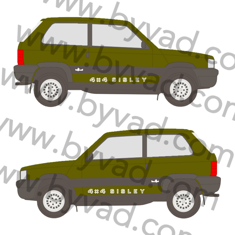 Stickers Panda 4x4 SISLEY