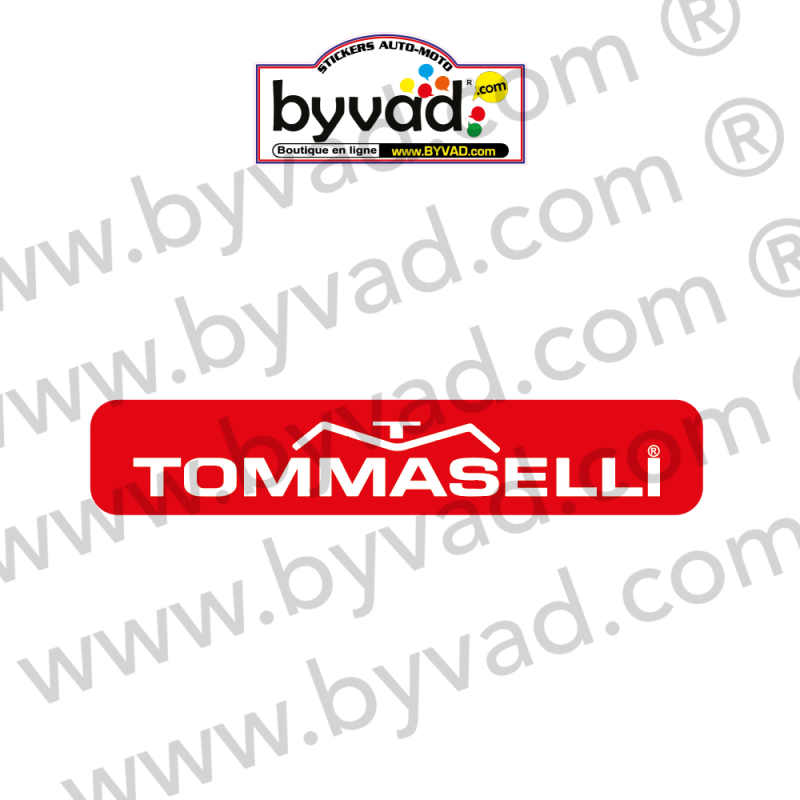 Un autocollant Tommaselli 8 cm