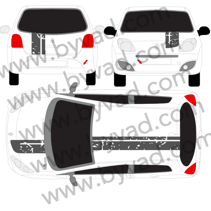 Bande de toit twingo R1