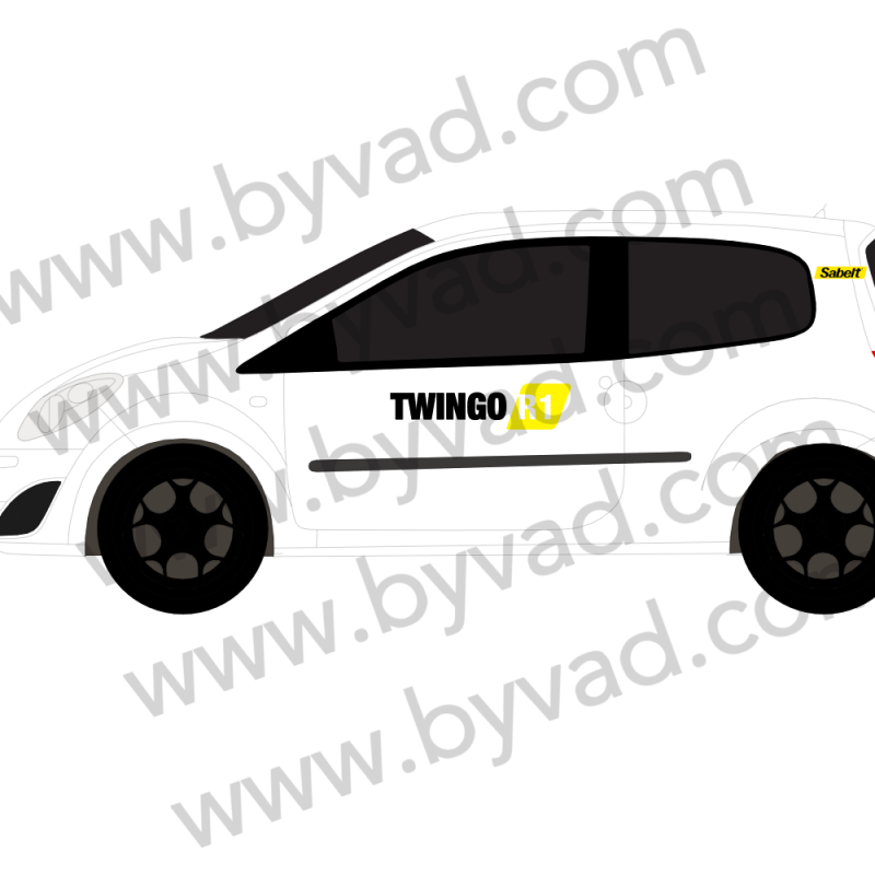 Deux autocollants twingo R1