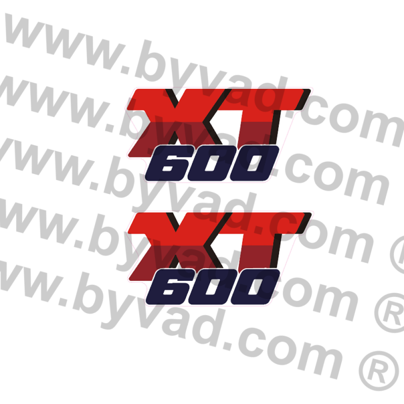 Deux autocollants moto YAMAHA XT 600