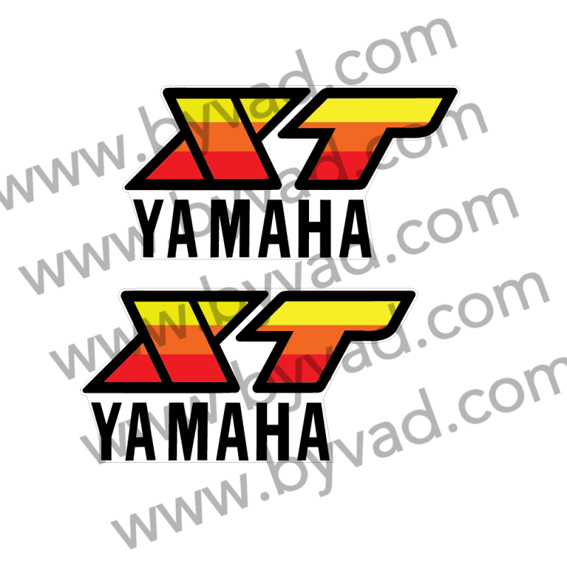 Deux stickers Yamaha XT 125