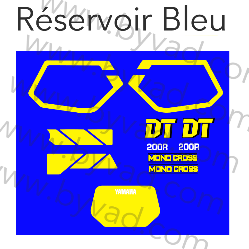 Kit adhésifs complet YAMAHA 200 DTR