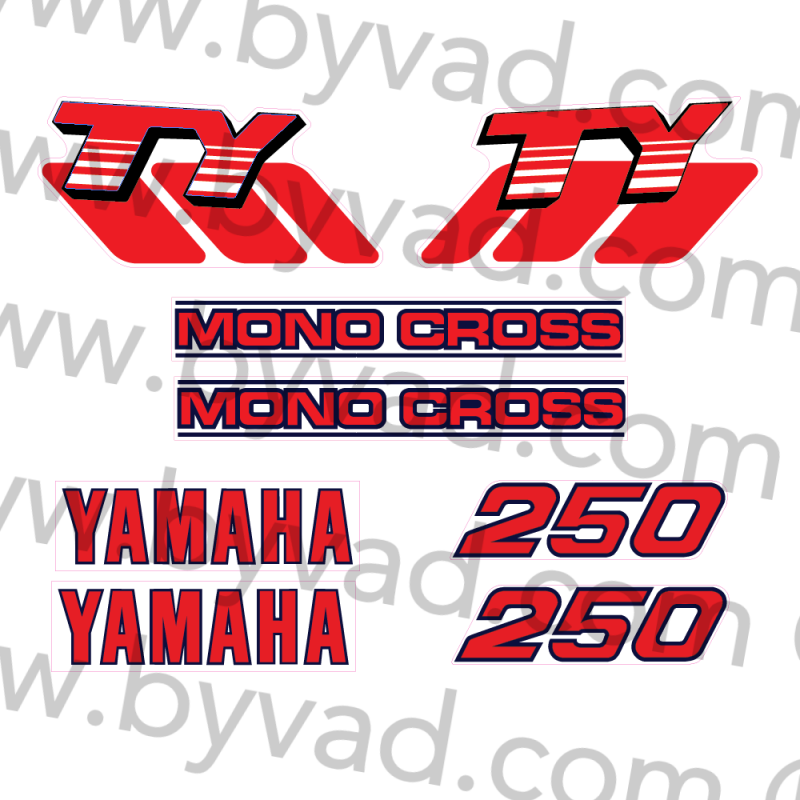 Kit déco pour moto YAMAHA 250 TY 59N