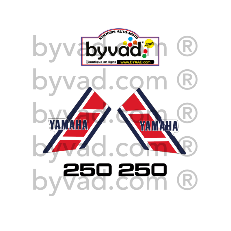 Kit complet stickers YAMAHA 250 YZ H 1981