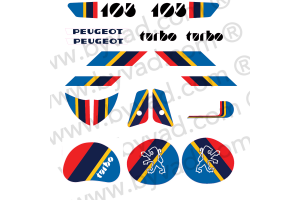 Kit autocollants Peugeot 103 Turbo Phase 1