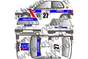 Kit déco Peugeot 106 TOUR DE CORSE 94