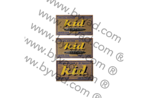 Ensemble de 3 autocollants 106 Kid Ecritures Bleues