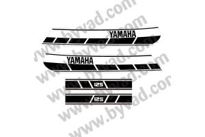 Kit complet stickers YAMAHA 125 RDX 1E7 1976