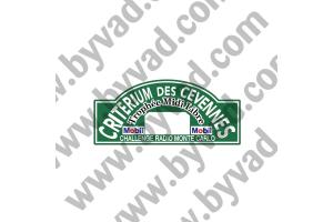 1 Plaque de Rallye Adhésive Rallye des Cevennes 1971