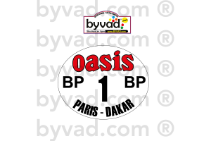 1 Plaque de Rallye Adhésive Paris Dakar 1979 MOTO