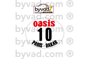 1 Plaque de Rallye Adhésive Paris Dakar 1980 MOTO