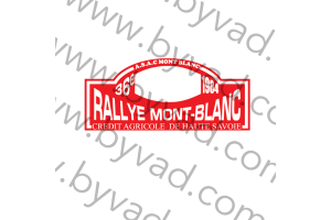 1 plaque rallye du Mont Blanc 1984