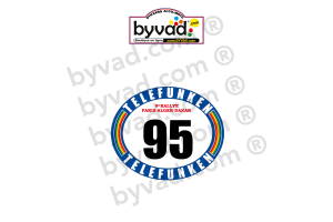 1 Plaque de Rallye Adhésive Paris Dakar 1987 Moto