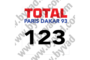 2 Fonds de portière Rallye Paris Dakar 1993