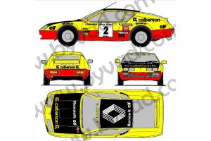 Kit déco Alpine A310 Ronde Cevenolle 1977