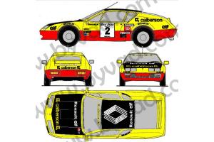 Kit déco Alpine A310 Ronde Cevenolle 1974