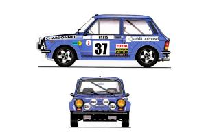 Kit déco Autobianchi A112 Abarth 