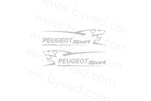2 Stickers Peugeot Sport Lion