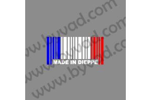 Sticker Made in Dieppe 10 cm