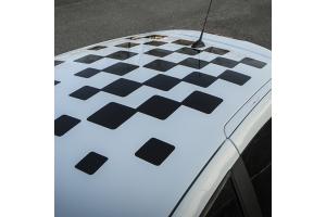 Sticker de toit damier TWINGO