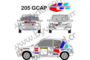 Kit déco Rallye Peugeot 205 GROUPE A