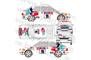 Kit déco Peugeot 309 GCAP Corse 1990