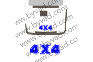 Sticker 4x4 PANDA pour capot