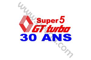 Sticker R5 Gt Turbo 30 ans