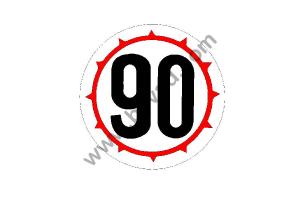 Sticker 90 pneus cloutés