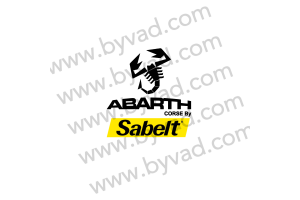 Autocollant Abarth Corse By SABELT