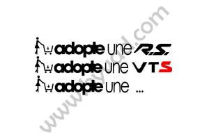 Sticker "adopte une ..." 