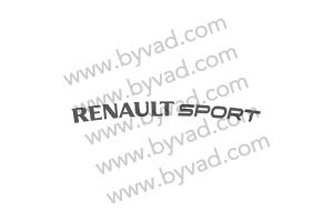 Kit 2 stickers Renault sport - 60 cm (coloris au choix)