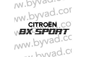 2 Stickers Arrière BX Sport