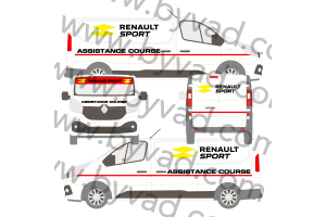 Kit déco Assistance Renault Sport RS 16 taille M (Trafic, Vito, Transporter...)